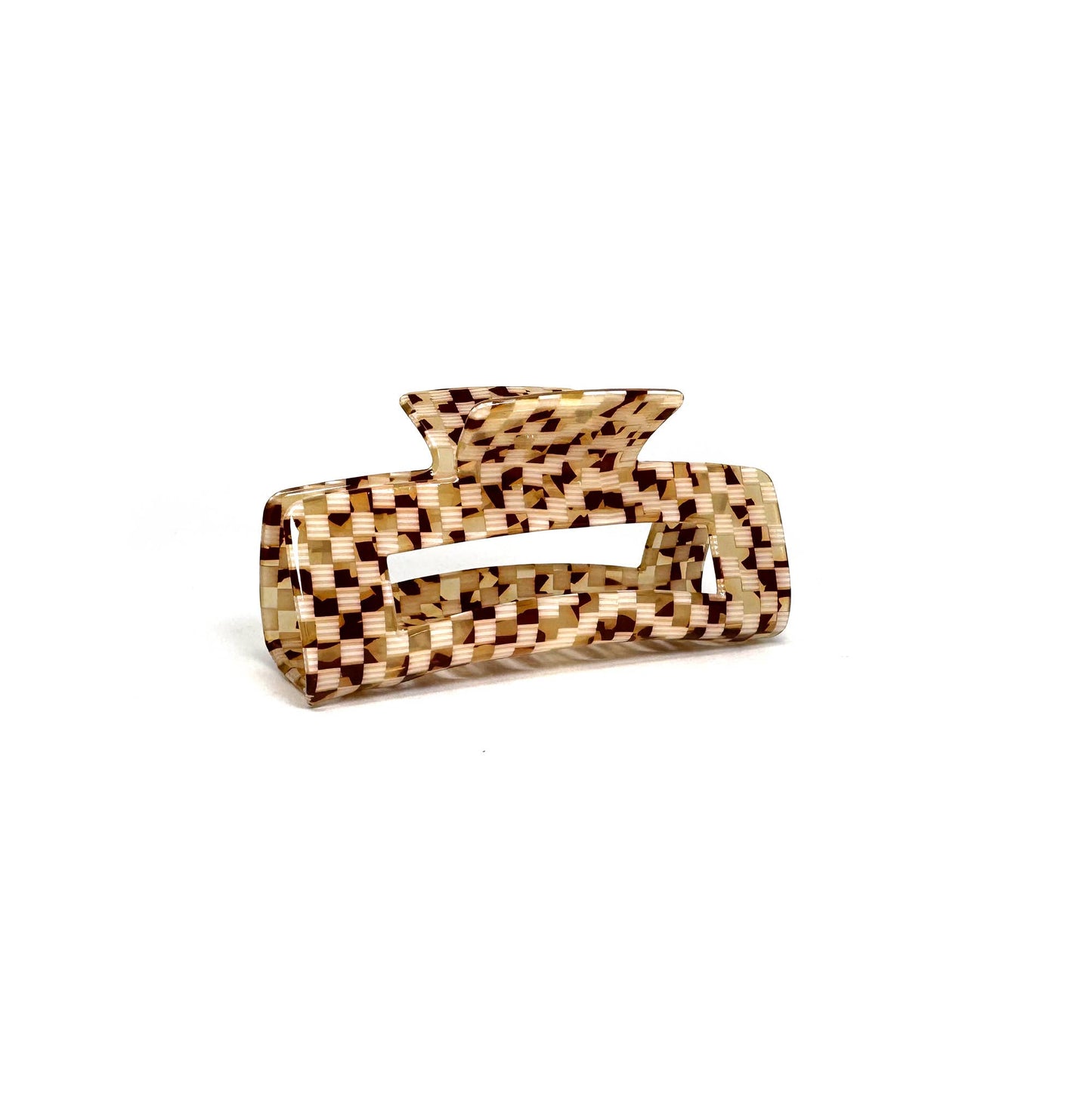 Basketweave Hair Claw Clip in two sizes, timeless everyday