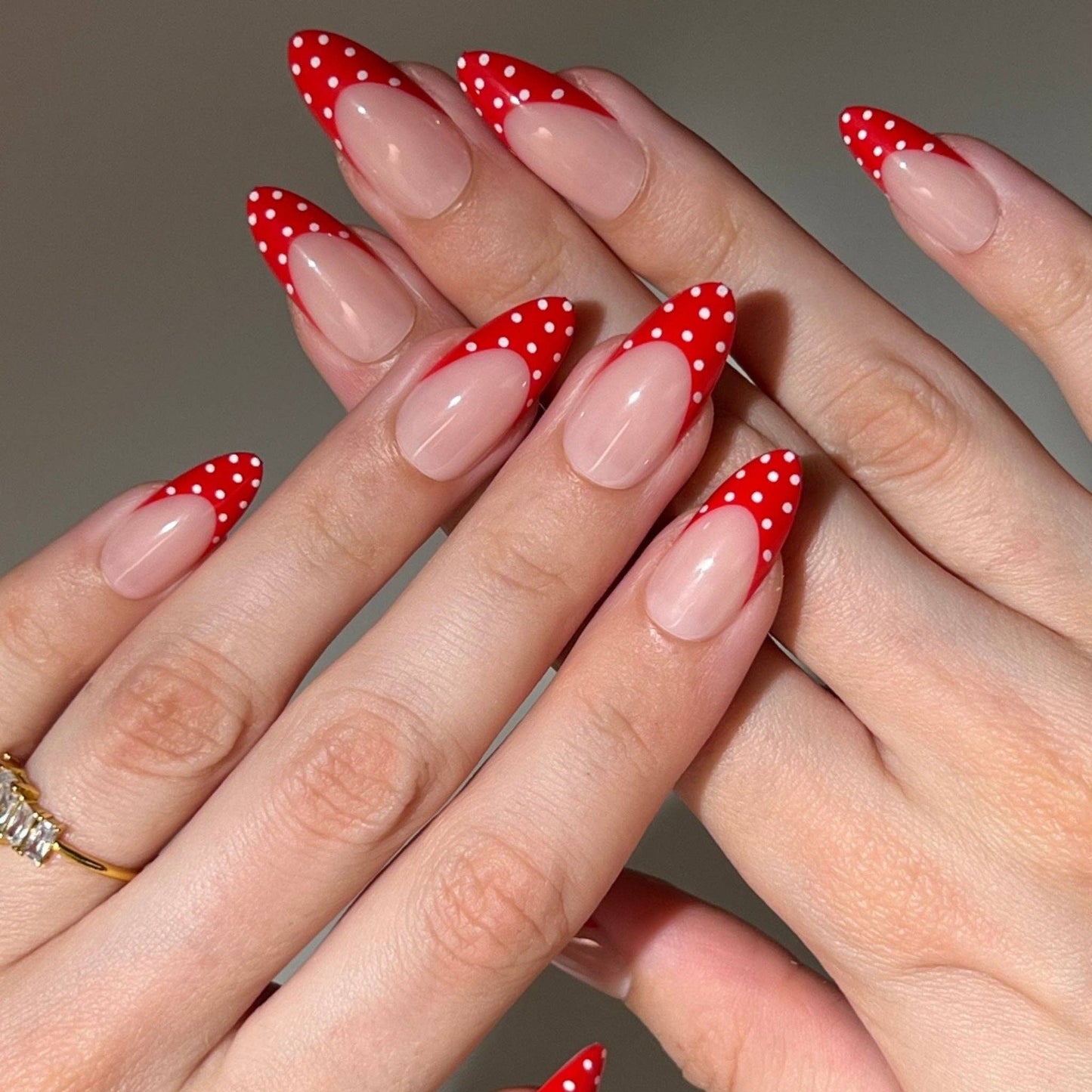 Red Polka Dot Press-on Nails