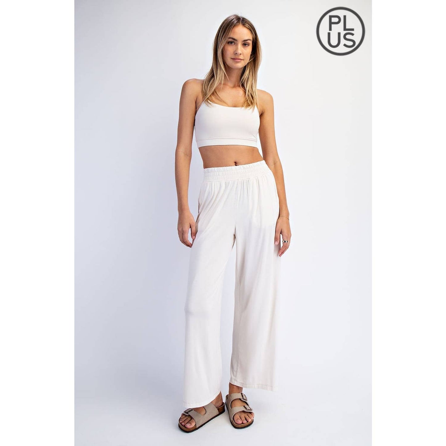 Rae Mode | PLUS Modal Wide Leg Cropped Pant