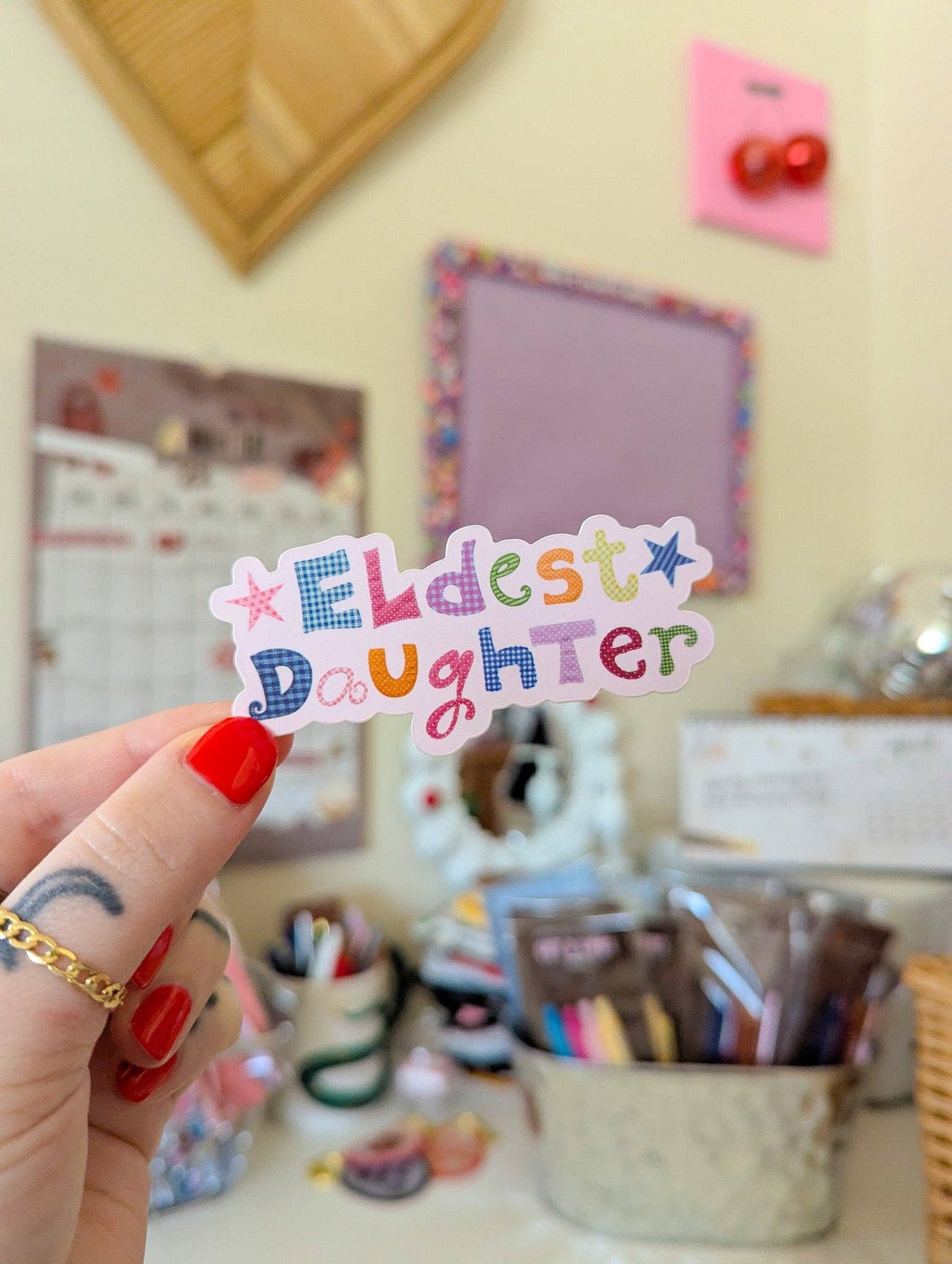 Eldest daughter matte sticker