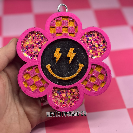 Smiley Flower Car Freshie [Scent: Butt Naked]