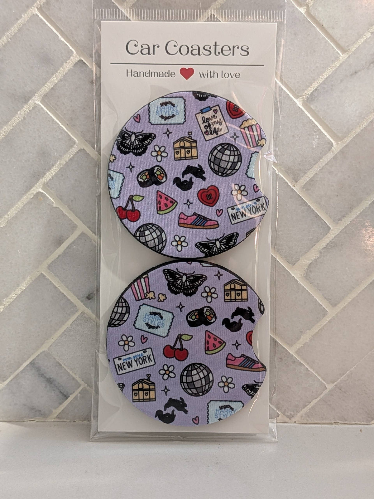 Stylin' Inspired Doodles  Car Coasters