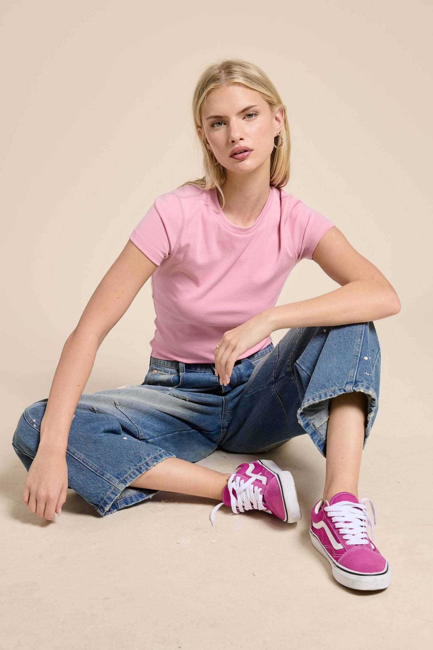 Mimosa | Fitted Crewneck Baby Tee