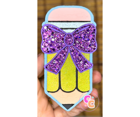 Pencil Bow Freshie | Car Air Freshener | Teacher Freshie