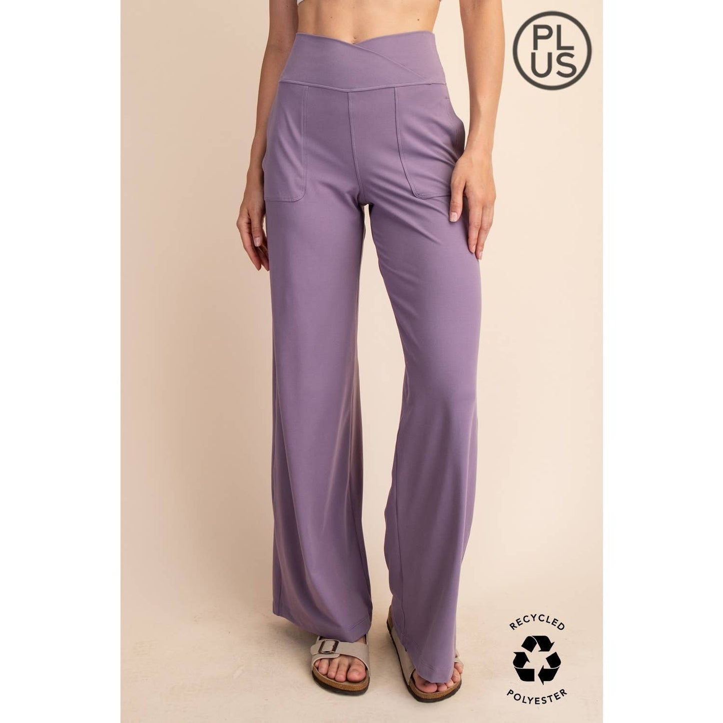 Rae Mode | Plus V Waist Butter Wide Leg Pant