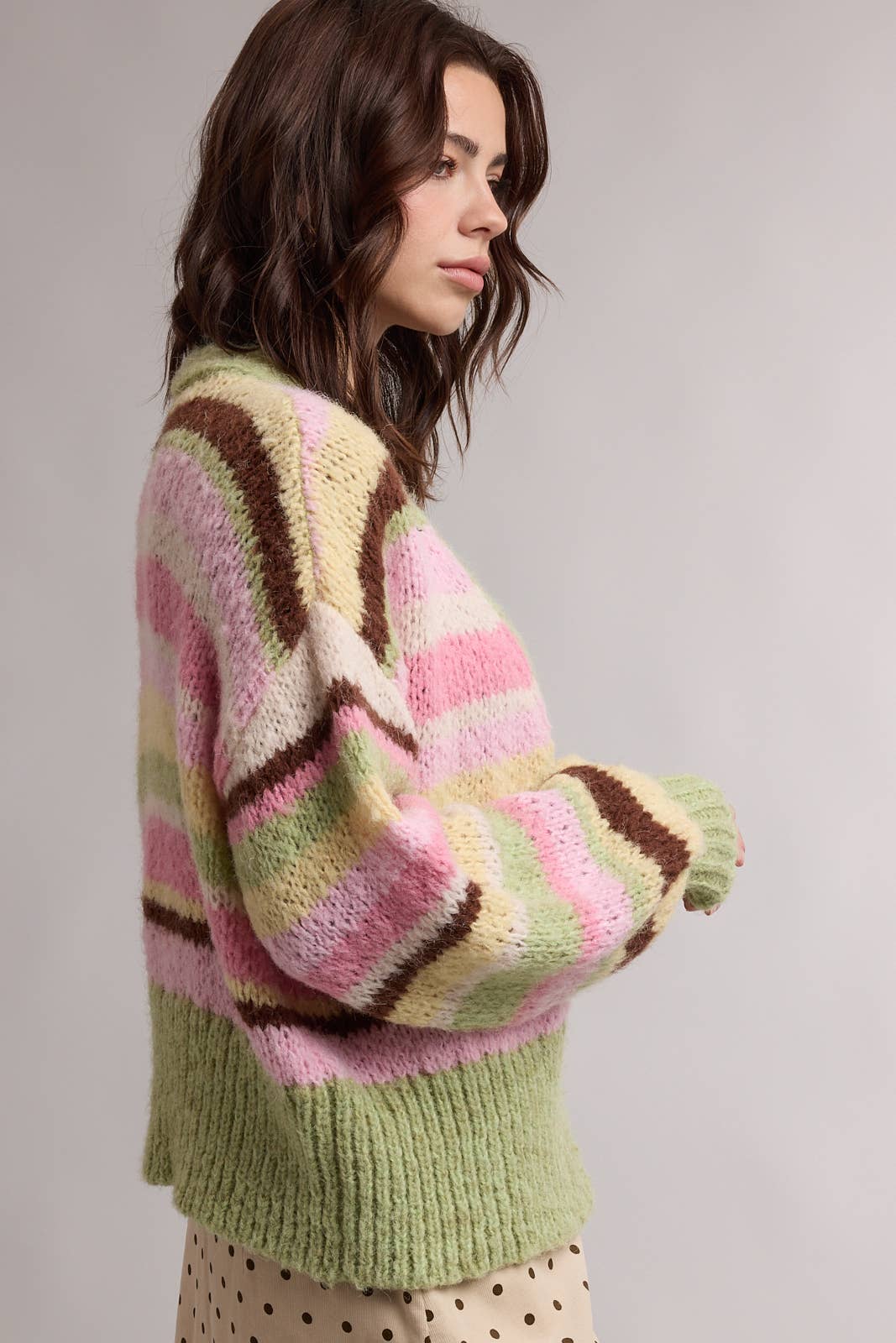 Y2K-esque Stripey Cardi