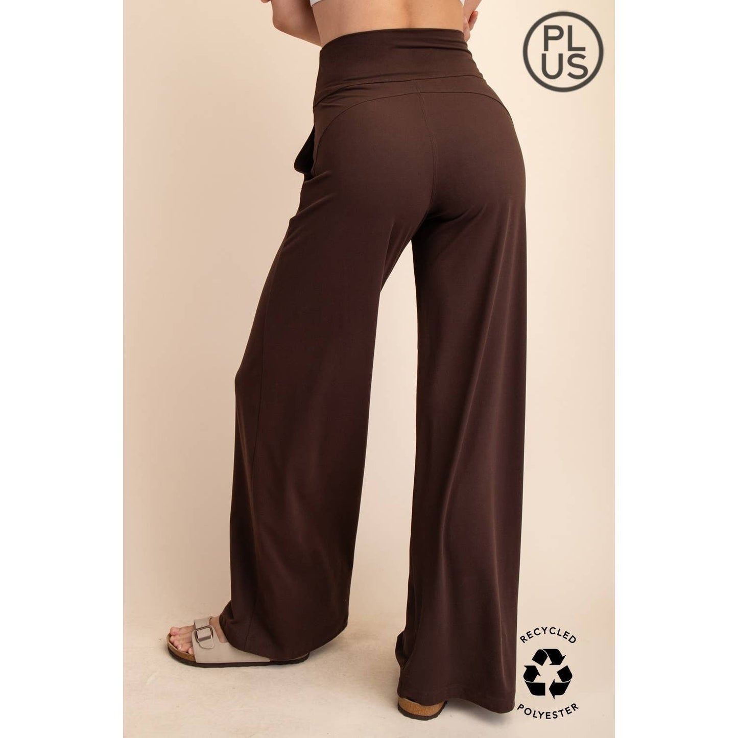 Rae Mode | Plus V Waist Butter Wide Leg Pant