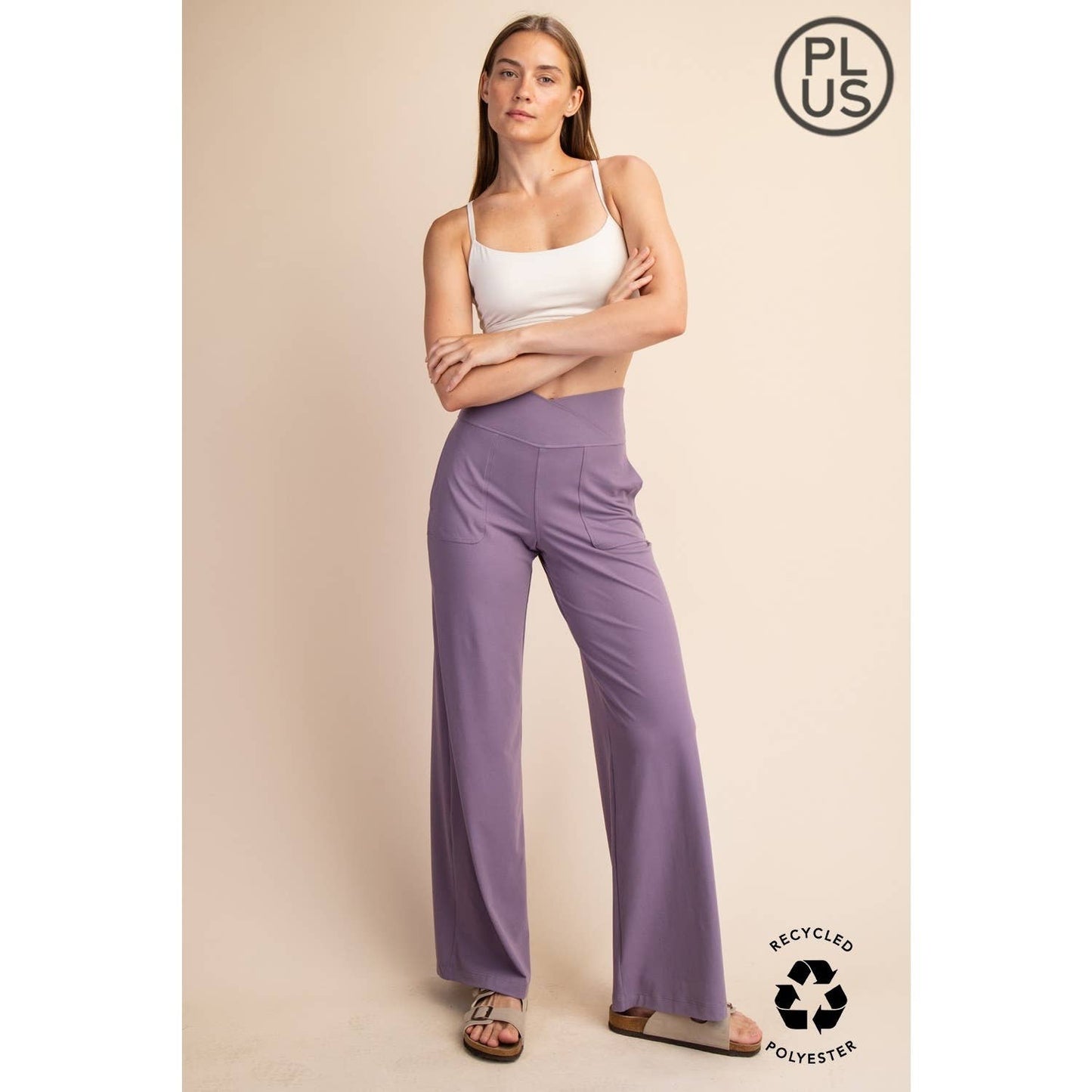 Rae Mode | Plus V Waist Butter Wide Leg Pant