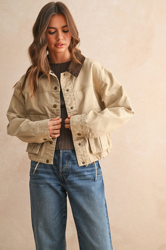 MIOU MUSE | 100% Cotton Gilmore Utility Jacket