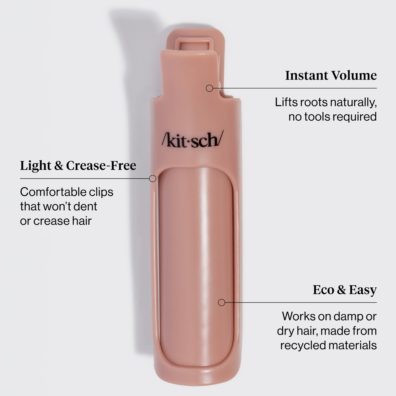 Kitsch | Hair Volumizing Clips in Terracotta