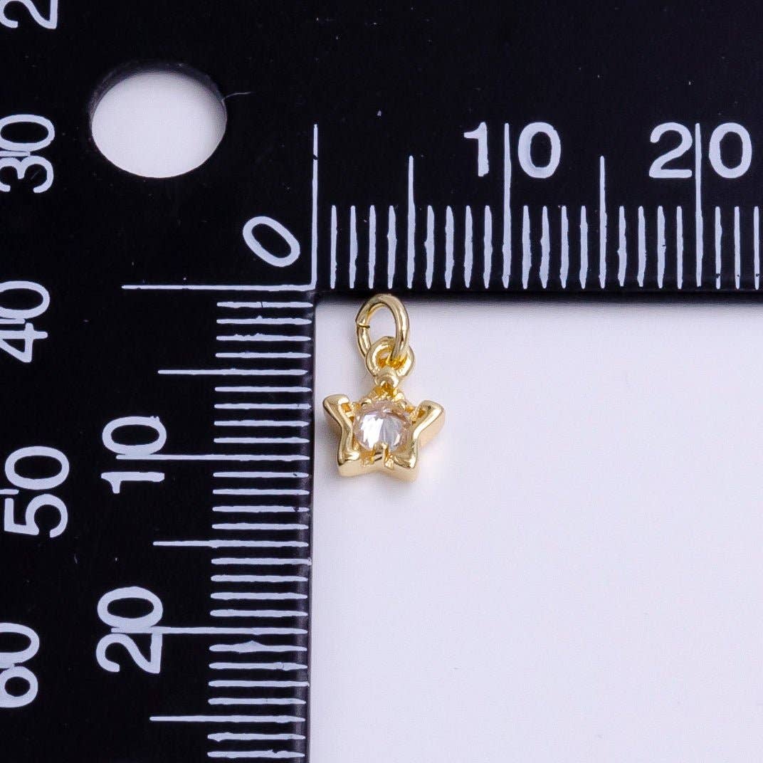 Celestial CZ Star Charm