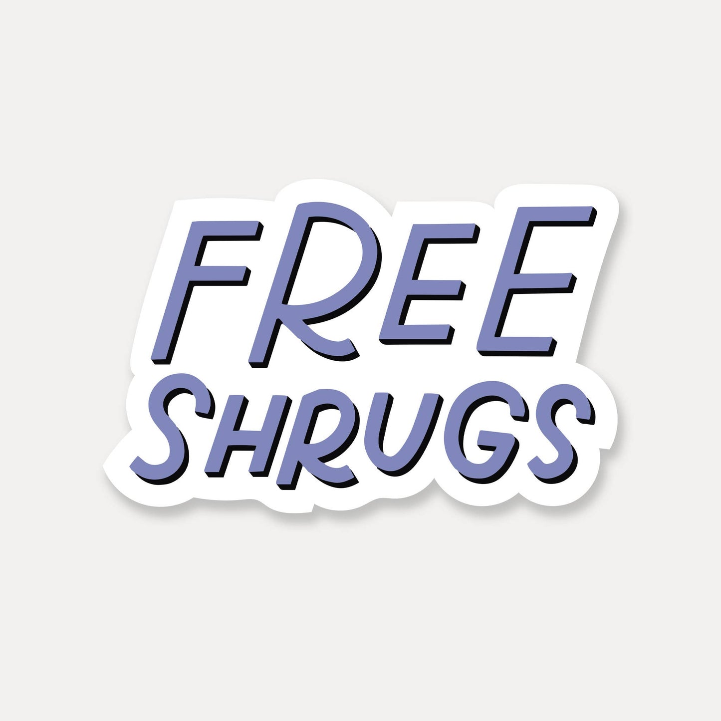 Free Shrugs Sticker | Funny Stickers