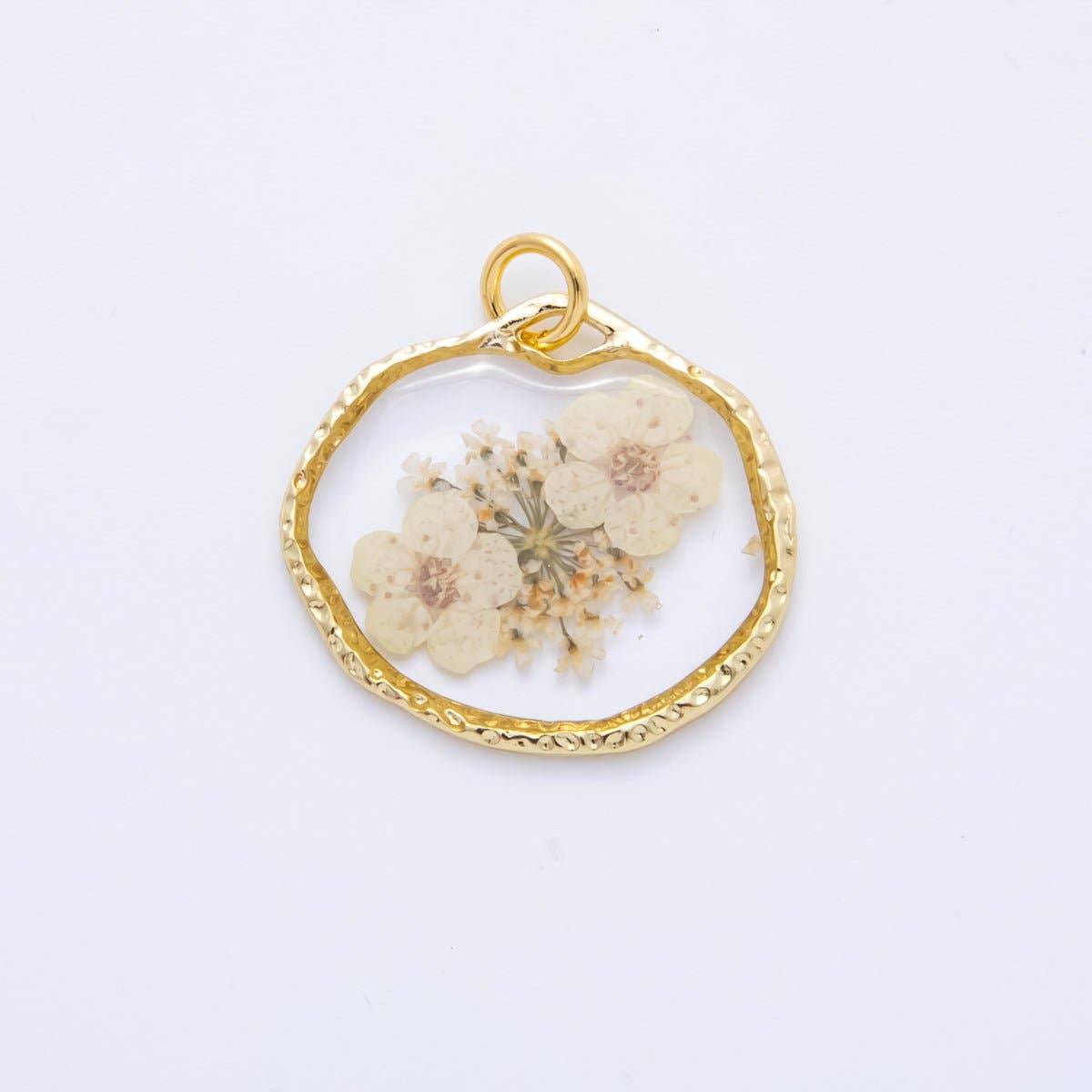 Resin Flower Halo Charm