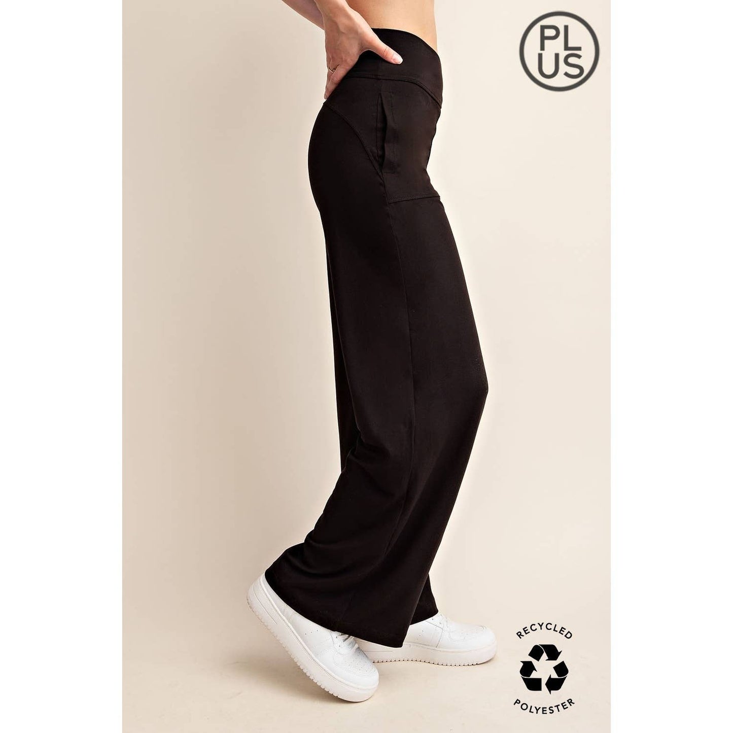 Rae Mode | Plus V Waist Butter Wide Leg Pant