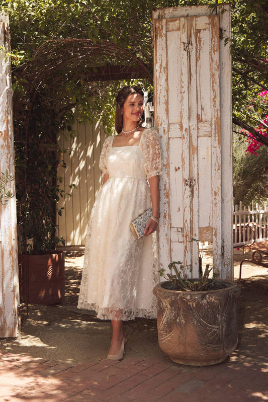 In February | Golden Grace Maxi Dress