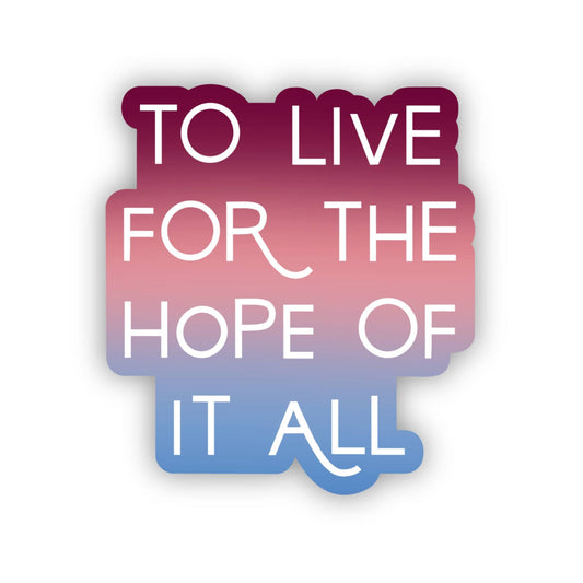 Hope Waterproof Sticker | Colorful Stickers For Laptop