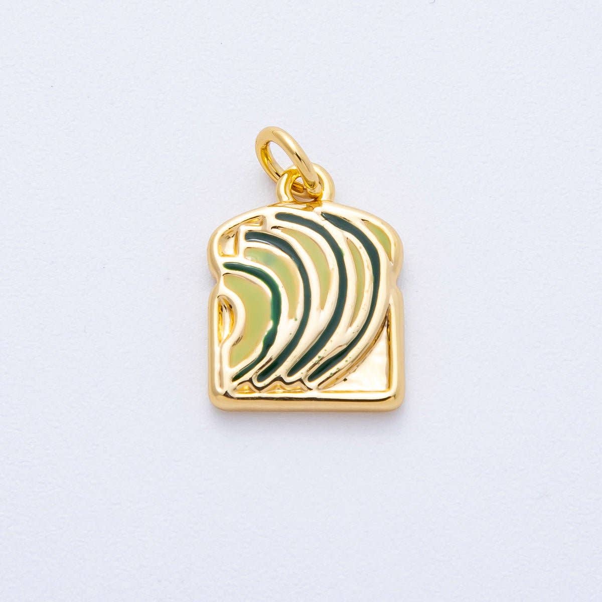 Avocado Toast Breakfast Enamel Charm