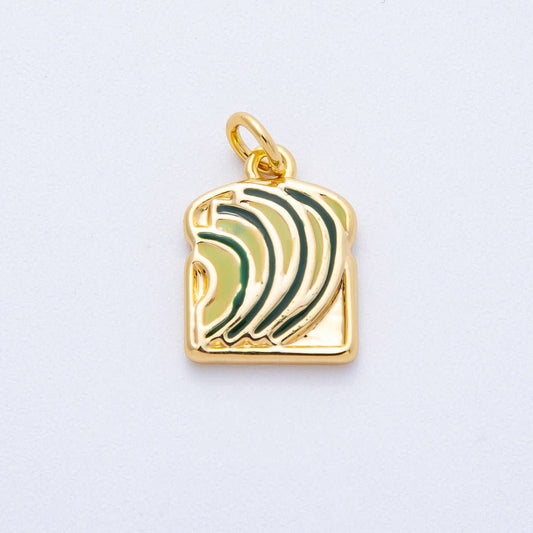 Avocado Toast Breakfast Enamel Charm