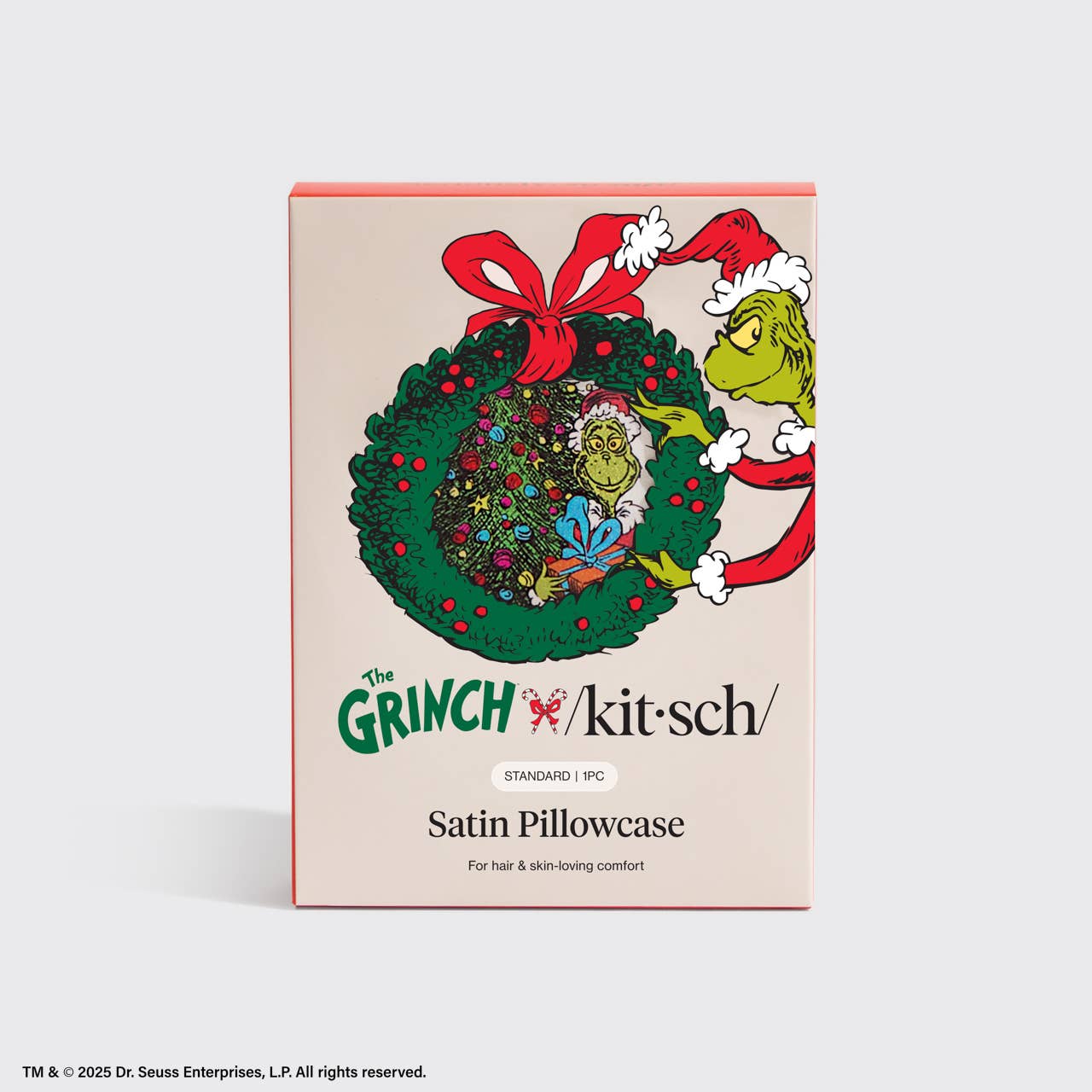 Kitsch | The Grinch x Kitsch Satin Pillowcase in Whoville