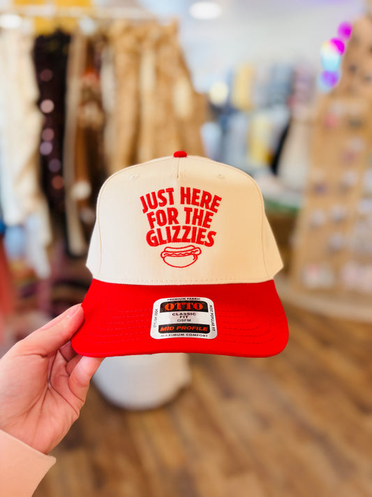 ‘Just here for the Glizzies’ Trucker Hat
