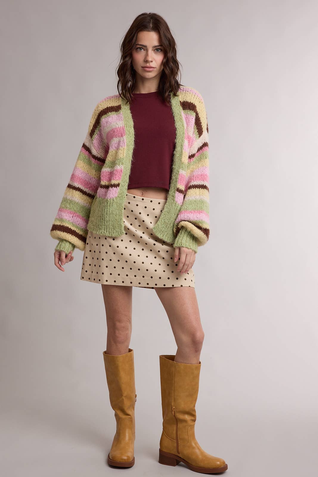 Y2K-esque Stripey Cardi