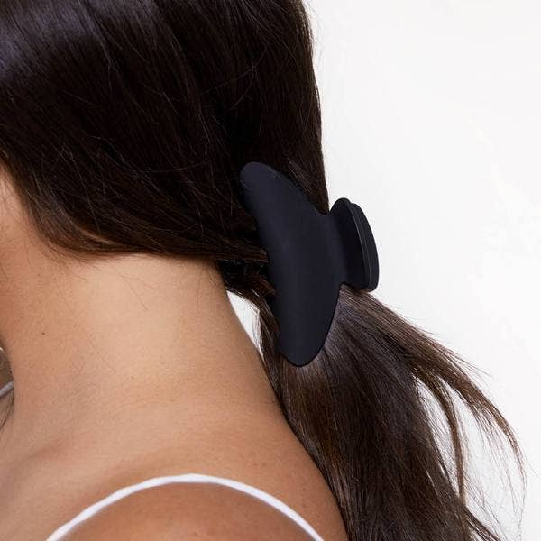 Kitsch | Recycled Plastic Medium Claw Clips 2pc - Black & Tort