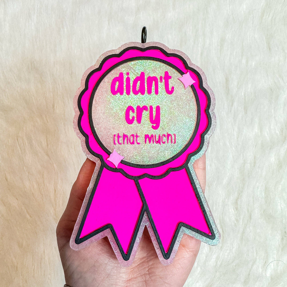 Didn’t Cry Ribbon Freshie