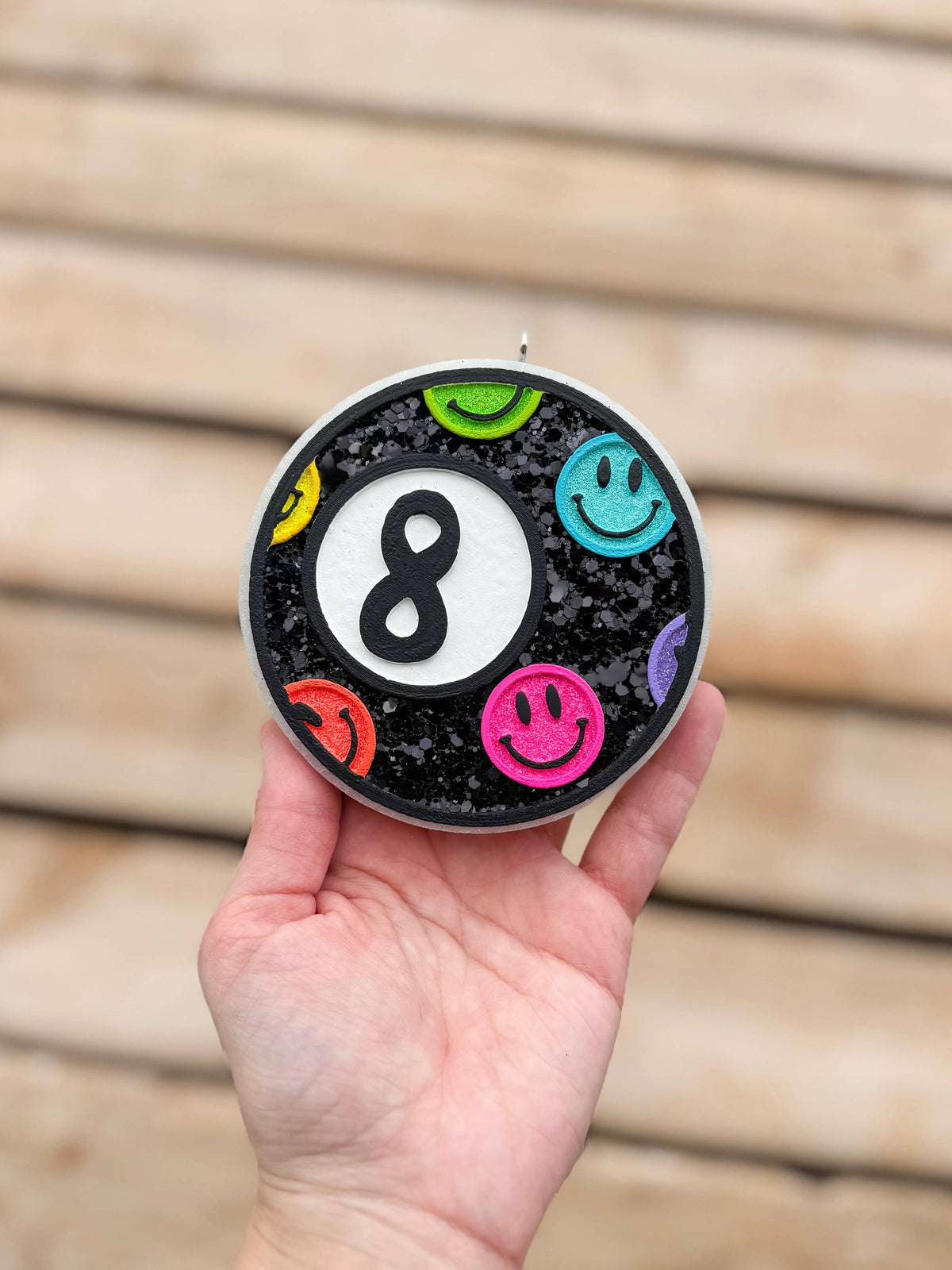 Smiley 8 Ball Freshie