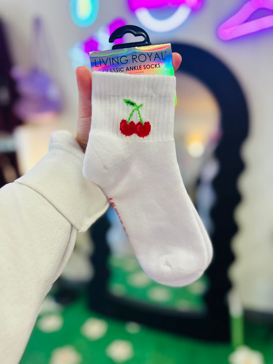 Cherries Ankle Socks