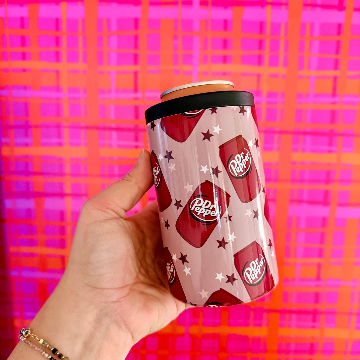 12 oz Can Cooler, Dr Pepper Lover