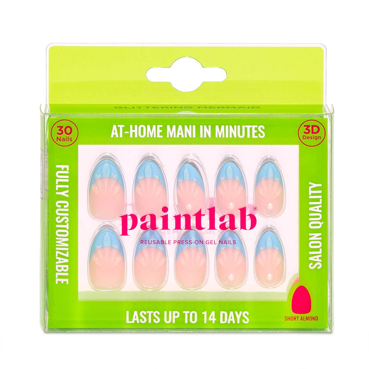 Glittering Mermaid Press-On Nails
