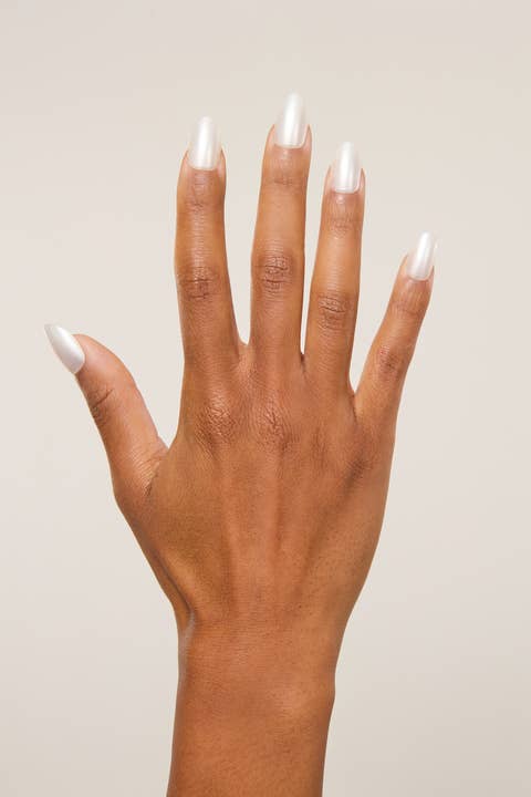 Glossy Glaze Oval Press-On Nails