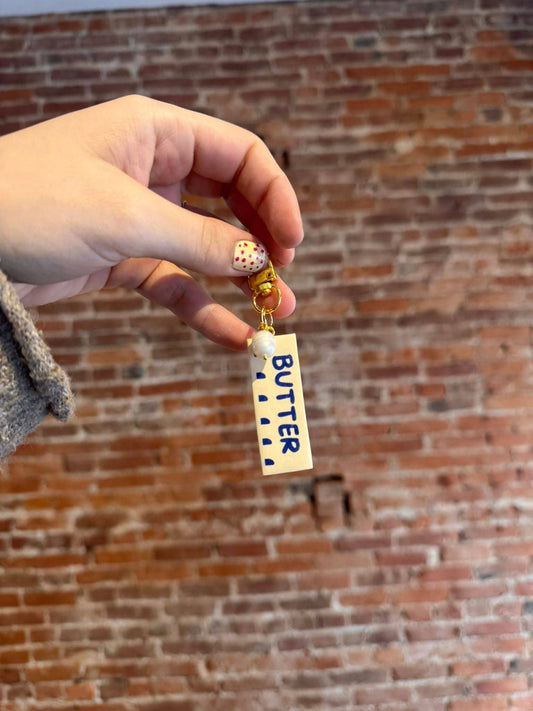 Polymer Clay Butter Stick Bag Charm