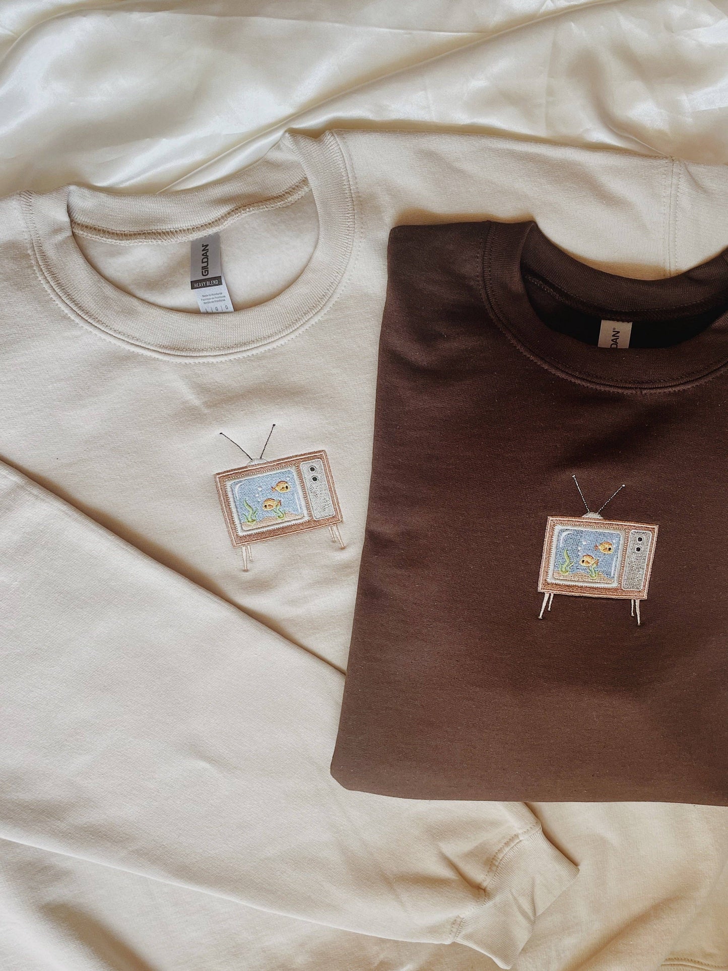 Aquarium TV Embroidered Sweatshirt