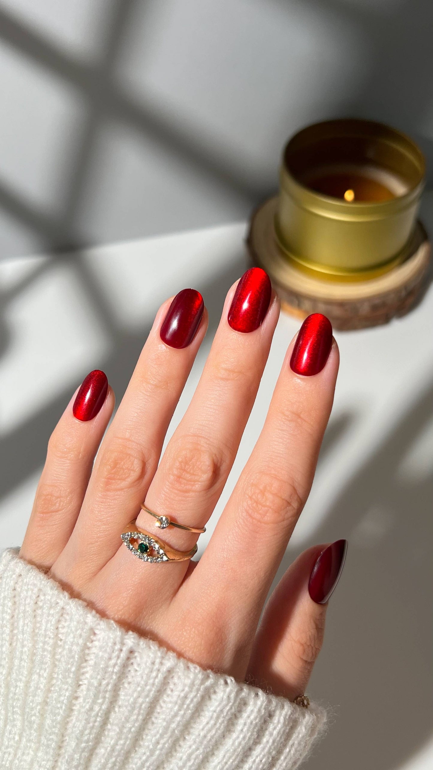 PaintLab Red Ruby Press-On Nails