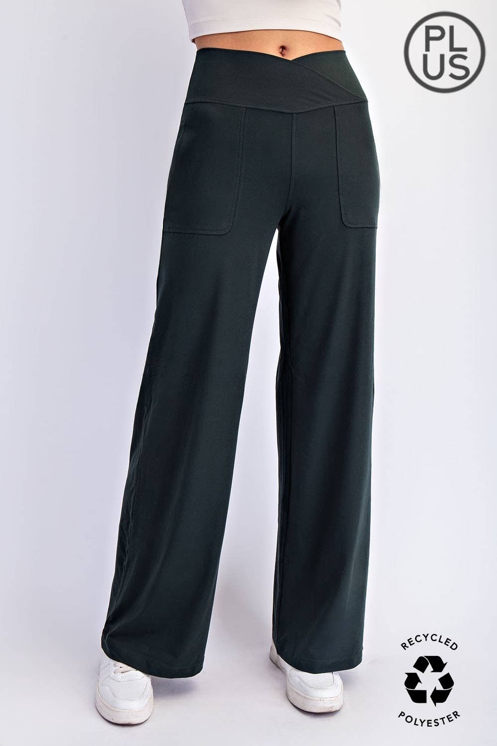 Rae Mode | Plus V Waist Butter Wide Leg Pant