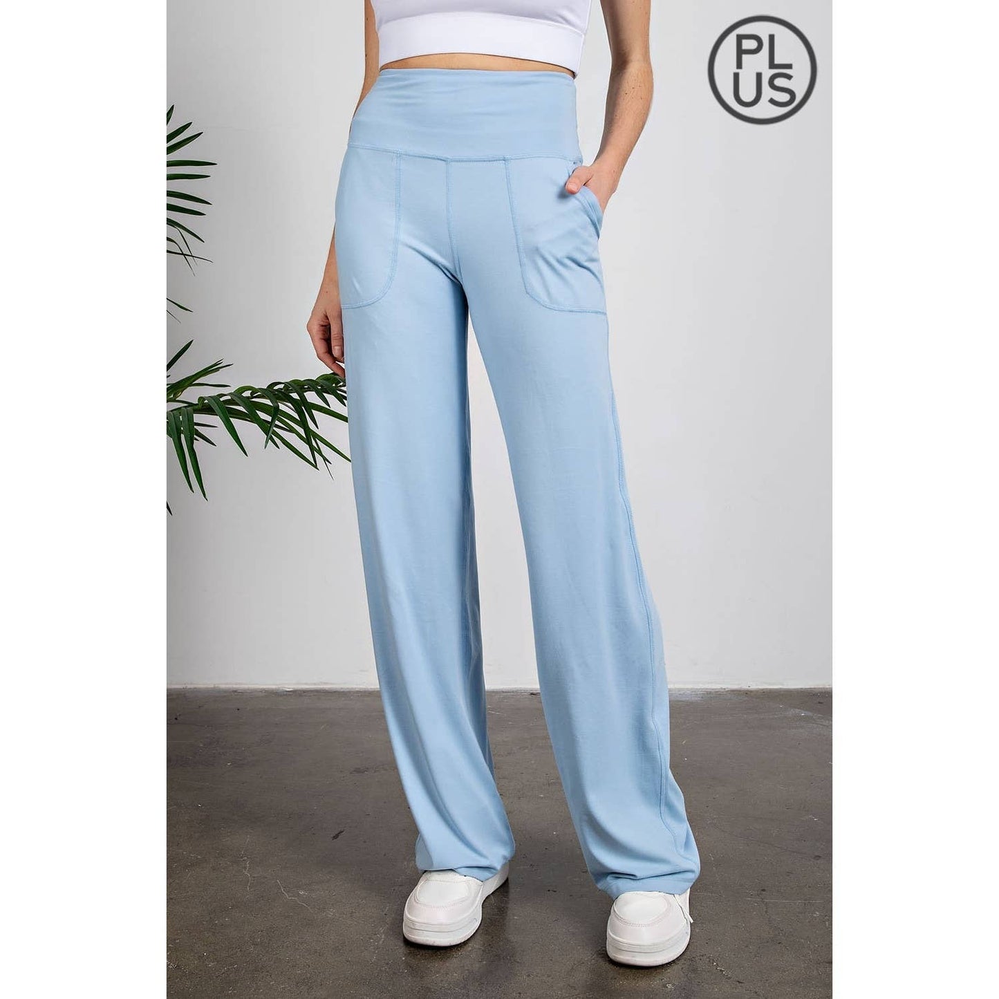 PLUS BUTTER SOFT STRAIGHT CASUAL YOGA PANTS