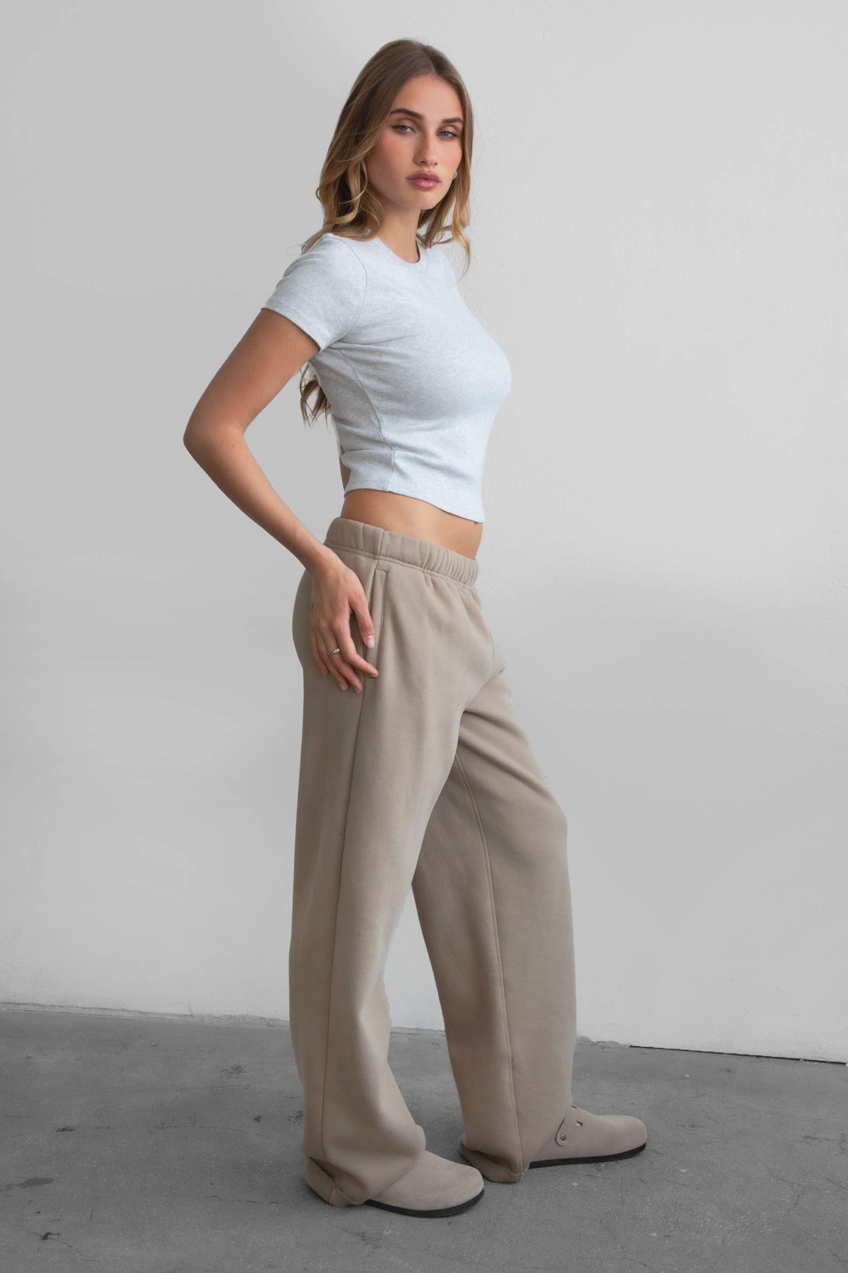 LANI Cloud Fleece Wide Leg Sweatpants