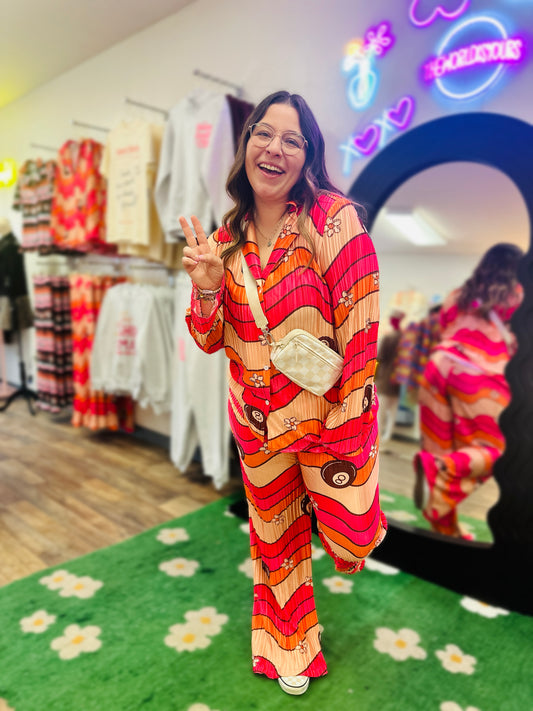Groovy Girl Plisse Set Emy Ave™ x VV’s Boutique