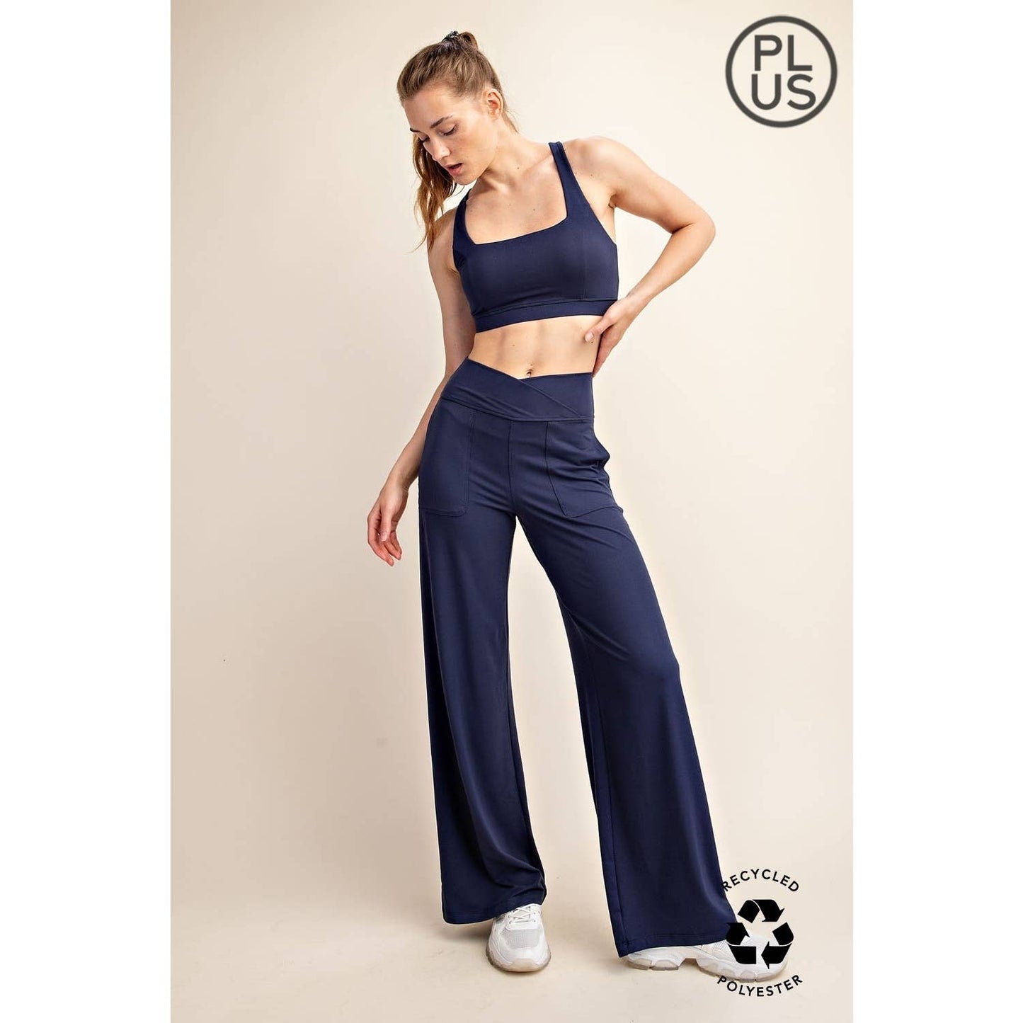 Rae Mode | Plus V Waist Butter Wide Leg Pant