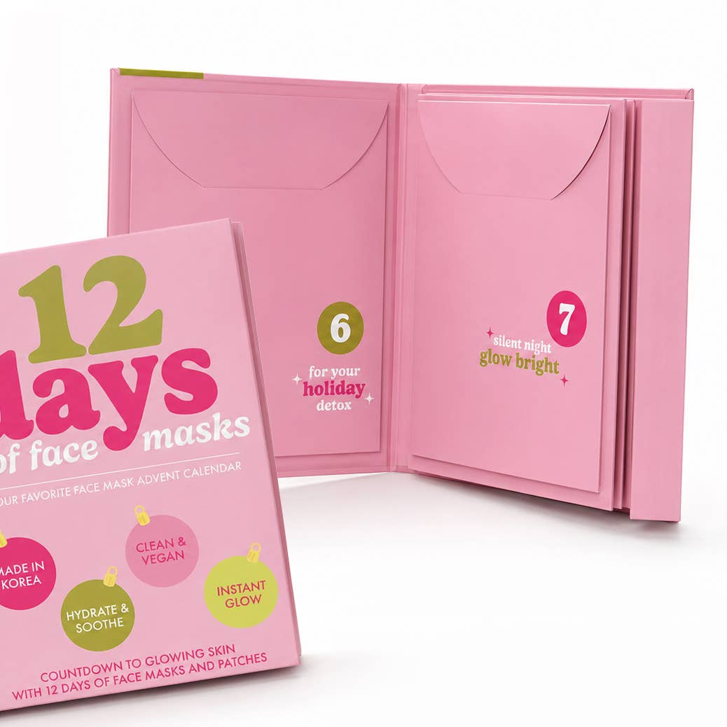 12 Days of Face Masks Advent Set (12x Masks)