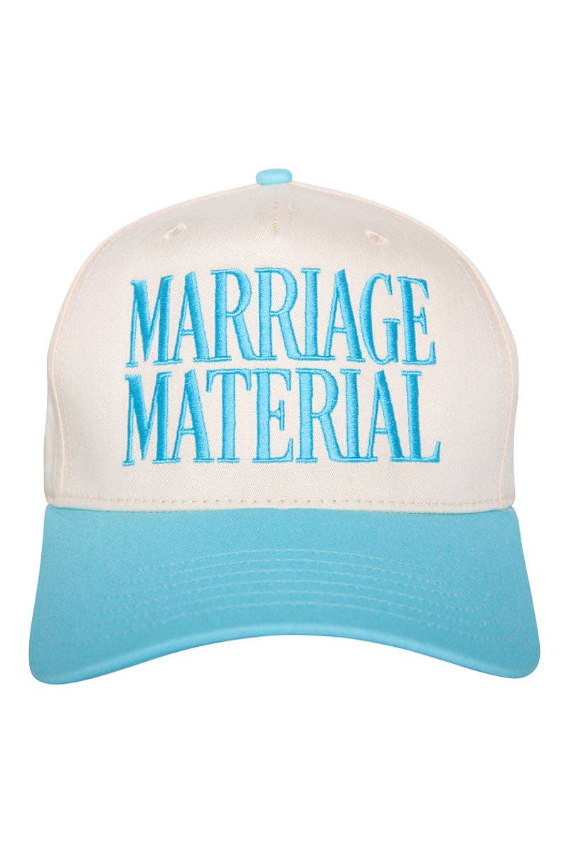 Marriage Material Two-Toned Trucker Hats For Women