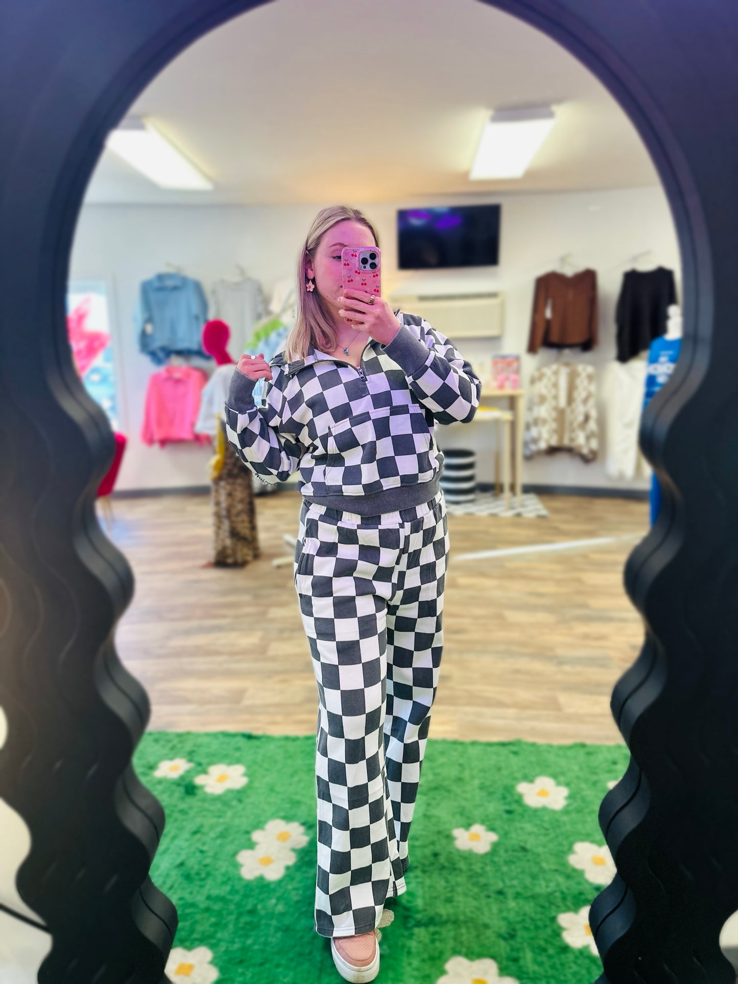 Cozy Checker Hoodie
