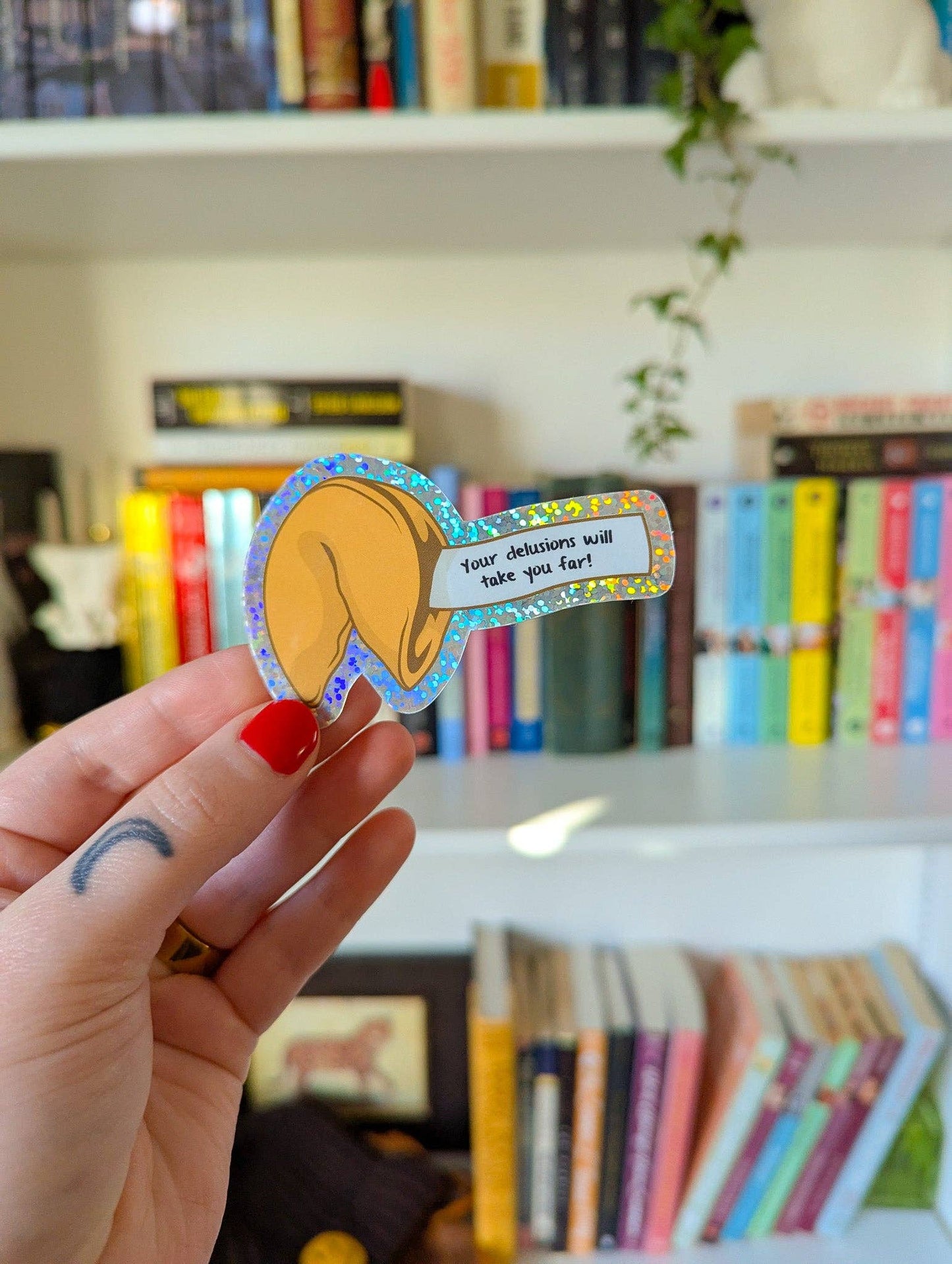 Fortune cookie sticker