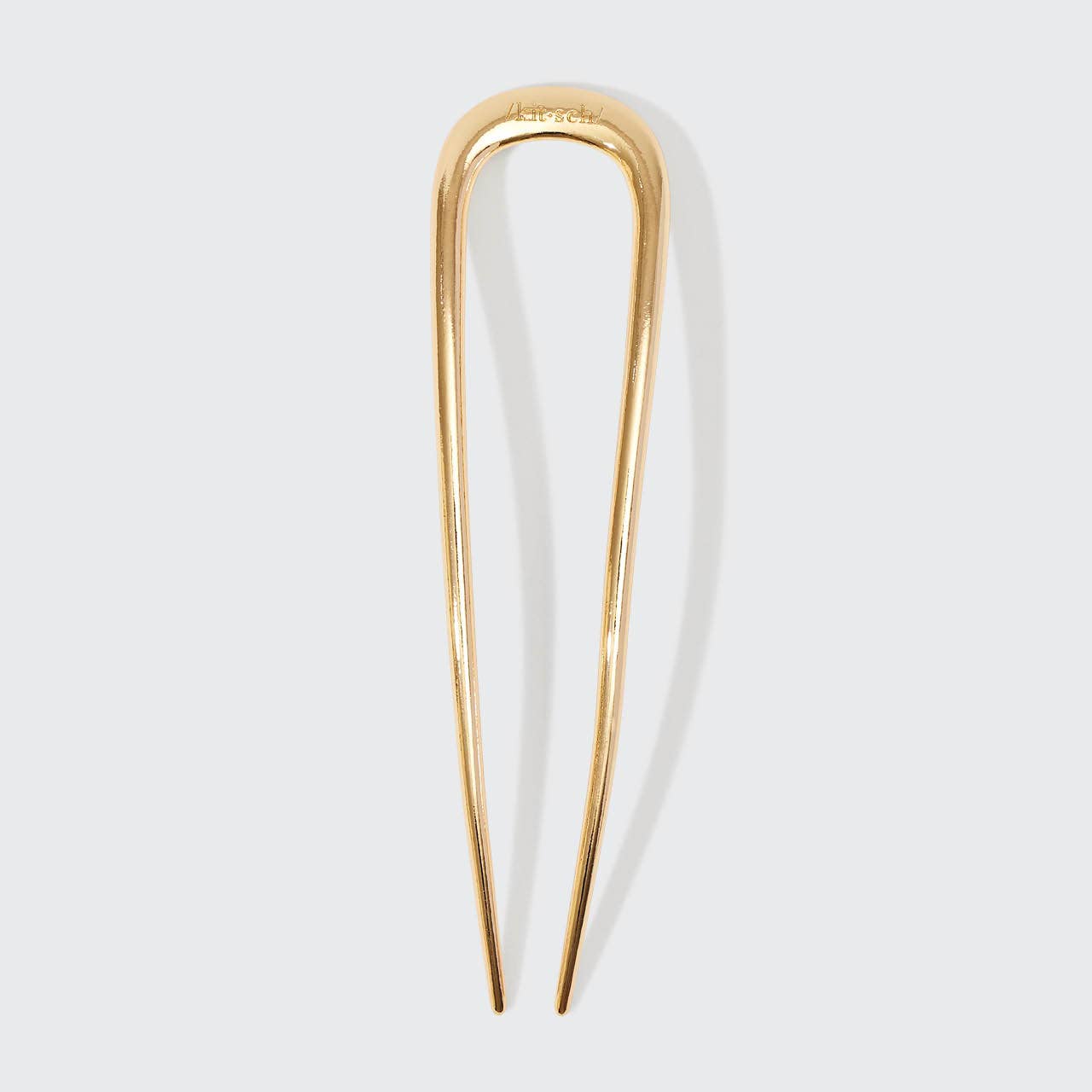 Kitsch | Metal French Hair Pin - Gold