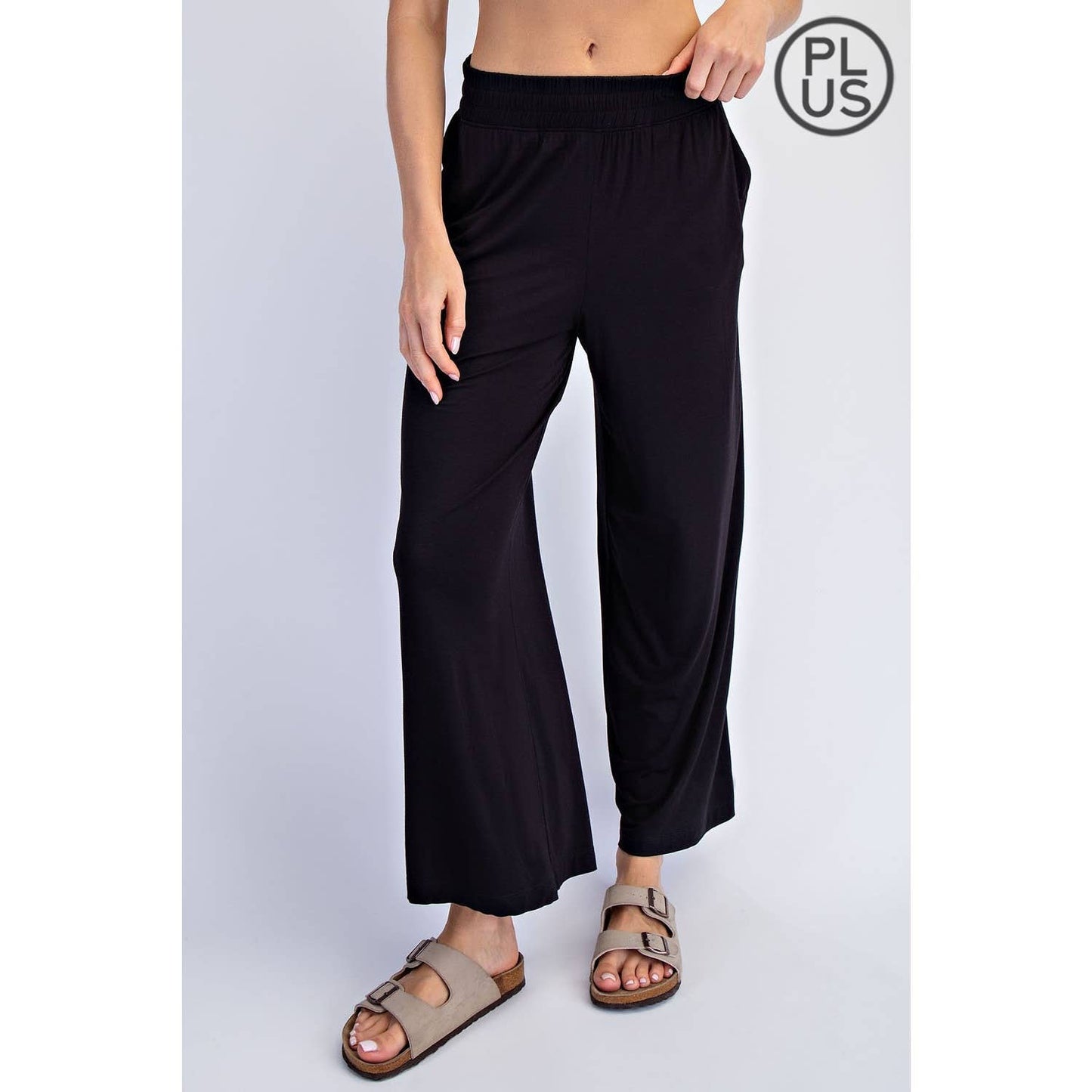 Rae Mode | PLUS Modal Wide Leg Cropped Pant
