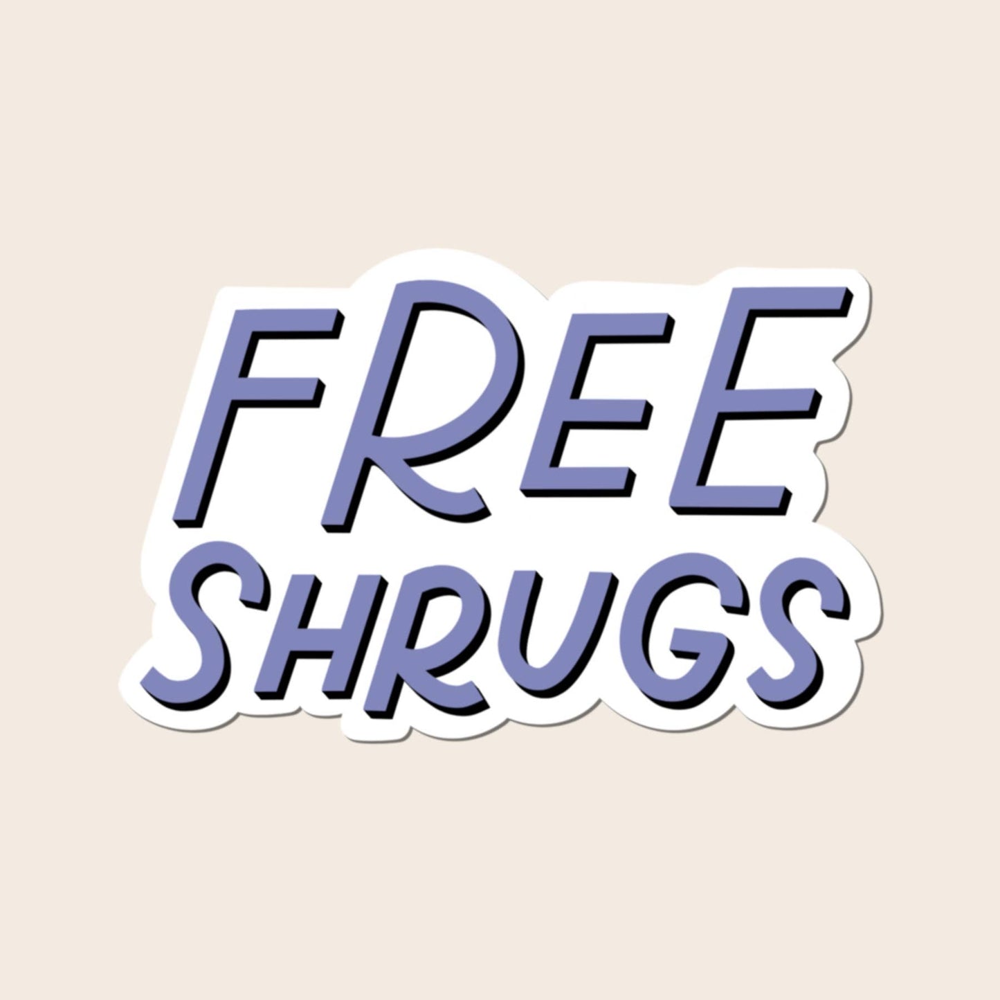 Free Shrugs Sticker | Funny Stickers