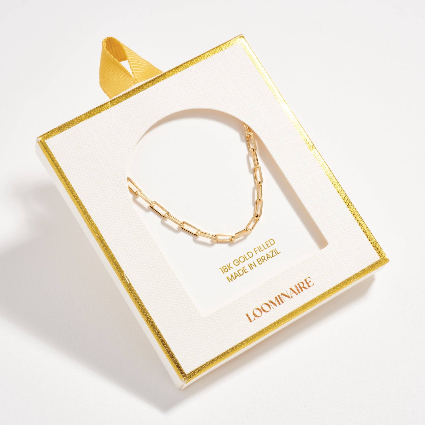 Gold Filled Paperclip Chain Necklace