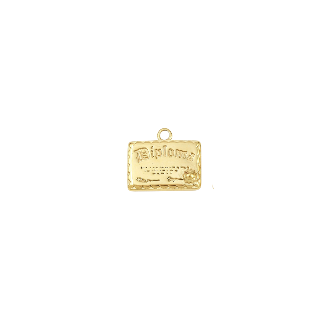 Gold Scholar’s Diploma Charm