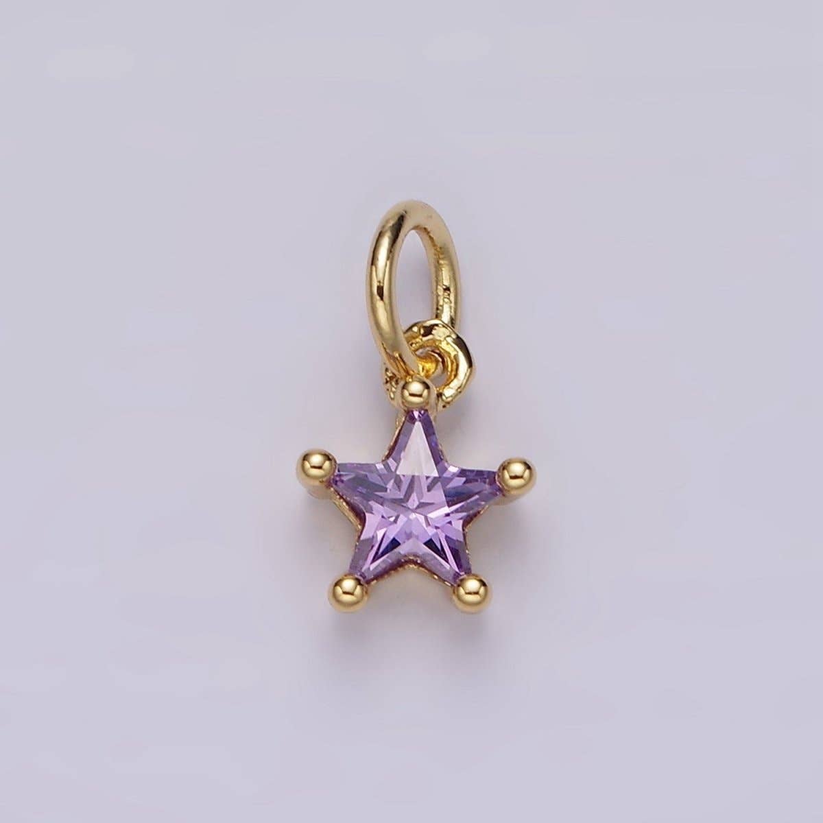 Celestial Star Birthstone Charms